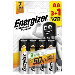 Energizer Alkaline Power AA 3+1