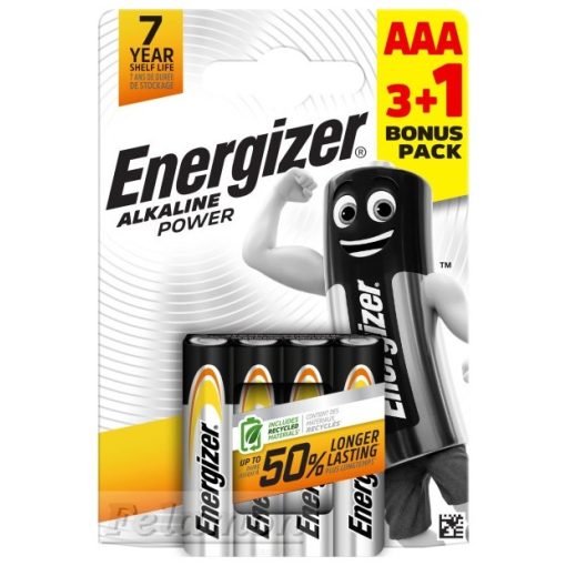 Energizer Alkaline Power AAA 3+1